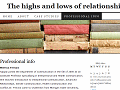 Professional info The highs and lows of relationships